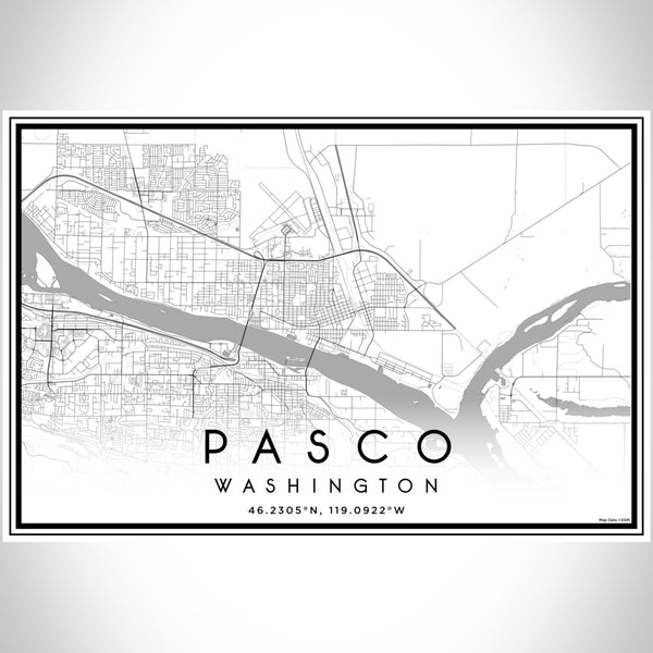 Pasco - Washington Classic Map Print