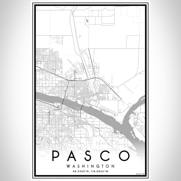 Pasco - Washington Classic Map Print