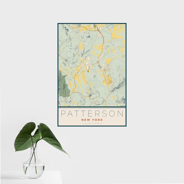 Patterson - New York Map Print in Woodblock
