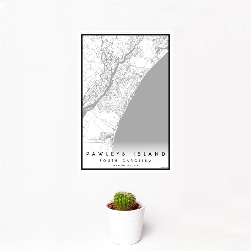 Pawleys Island - South Carolina Classic Map Print