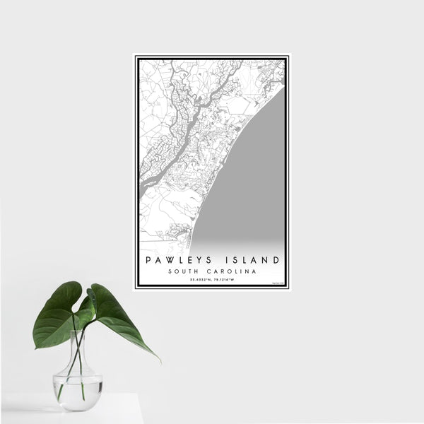 Pawleys Island - South Carolina Classic Map Print