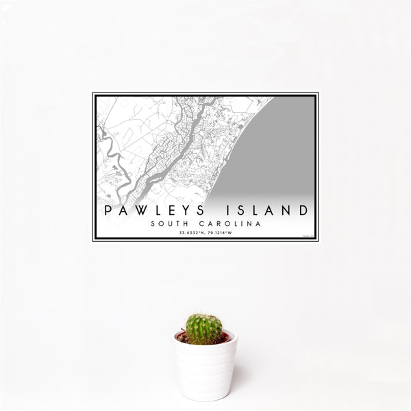 Pawleys Island - South Carolina Classic Map Print