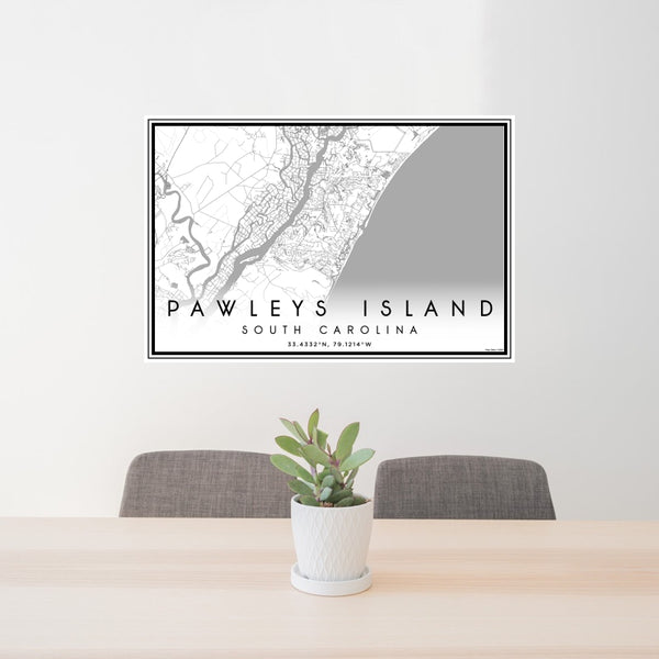 Pawleys Island - South Carolina Classic Map Print