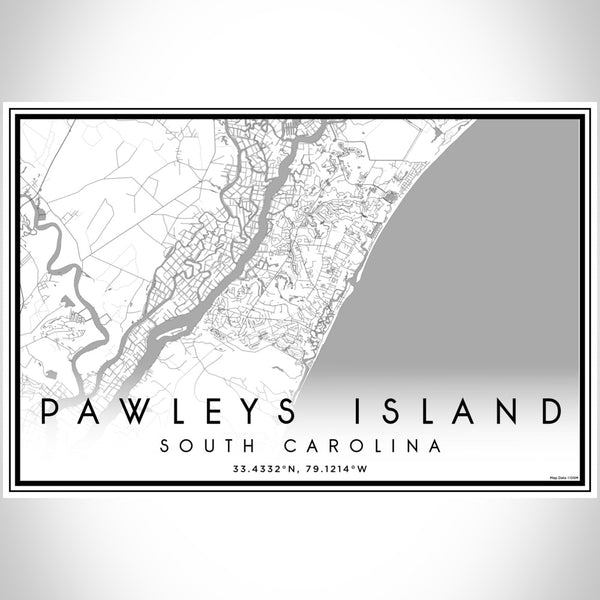 Pawleys Island - South Carolina Classic Map Print