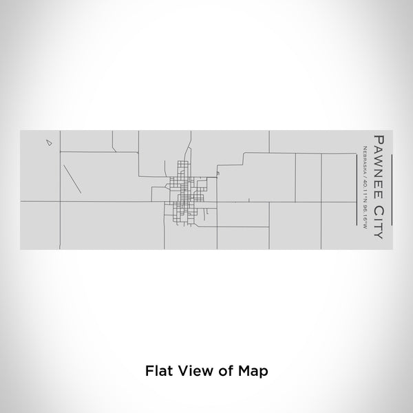 Rendered View of Pawnee City Nebraska Map Engraving on 10oz Stainless Steel Insulated Cup with Sipping Lid
