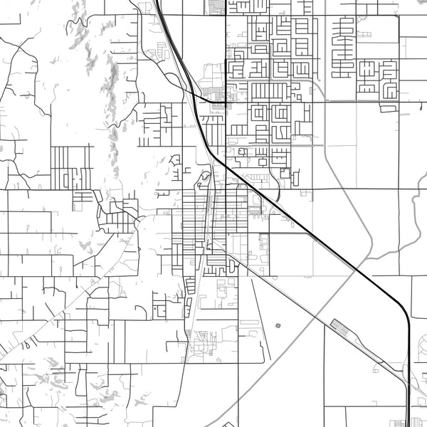 Perris - California Classic Map Print