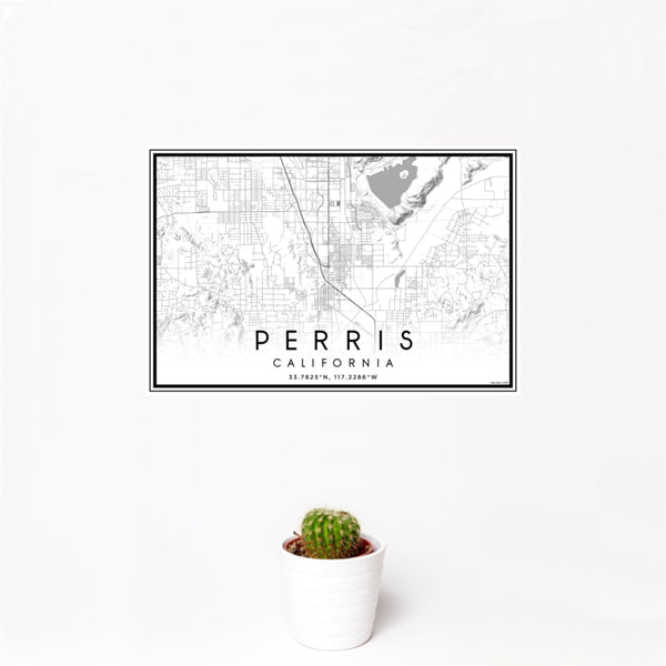 Perris - California Classic Map Print