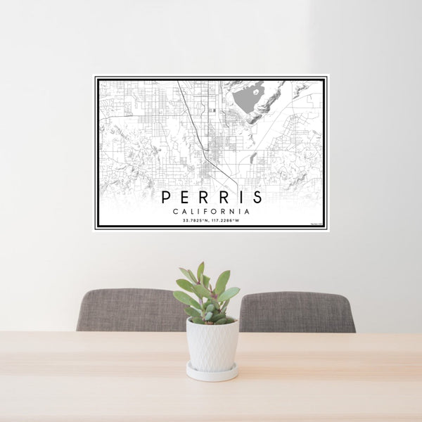 Perris - California Classic Map Print