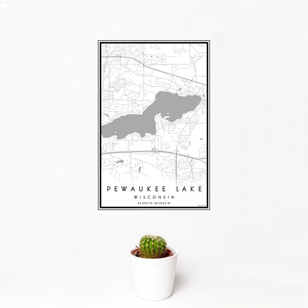 Pewaukee Lake - Wisconsin Classic Map Print