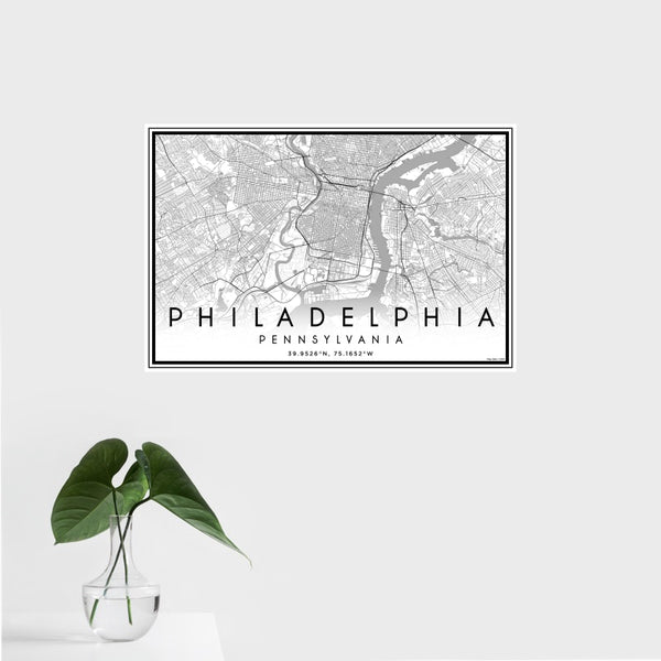 Philadelphia - Pennsylvania Classic Map Print