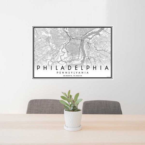 Philadelphia - Pennsylvania Classic Map Print