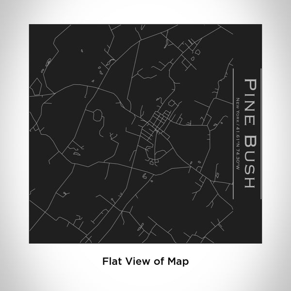 Pine Bush - New York Map Tumbler in Matte Black