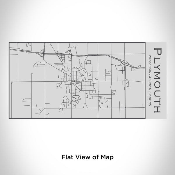 Plymouth - Wisconsin Map Insulated Bottle