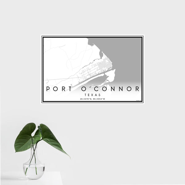 Port O'Connor - Texas Classic Map Print