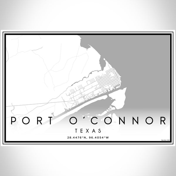 Port O'Connor - Texas Classic Map Print