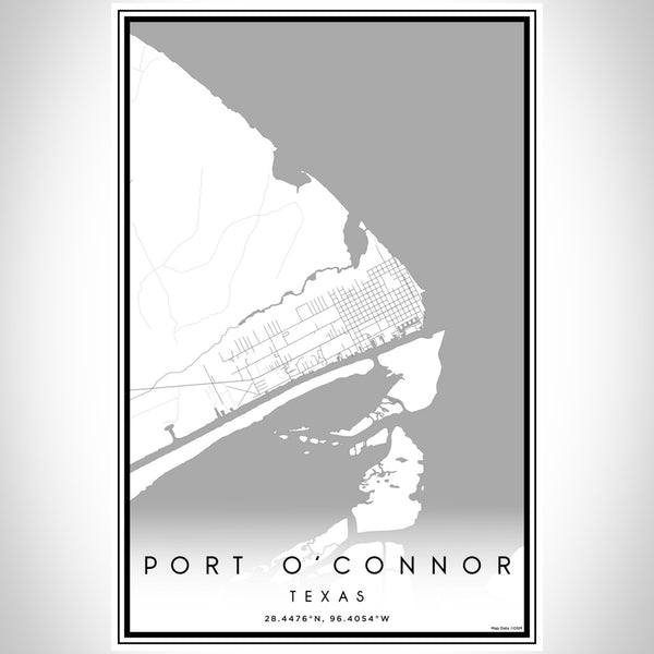 Port O'Connor - Texas Classic Map Print