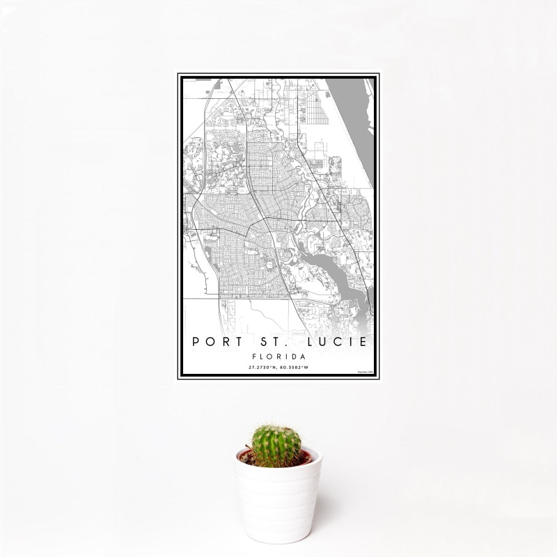 Port St. Lucie - Florida Classic Map Print