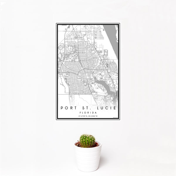 Port St. Lucie - Florida Classic Map Print