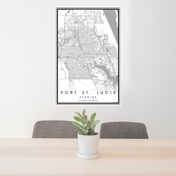 Port St. Lucie - Florida Classic Map Print
