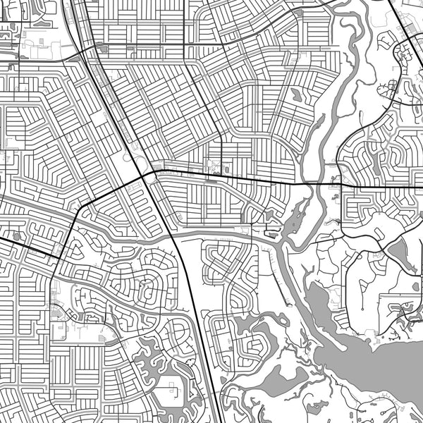 Port St. Lucie - Florida Classic Map Print