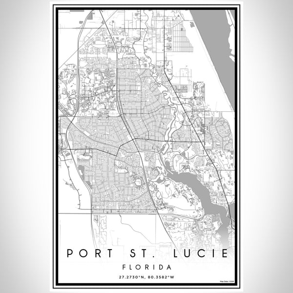 Port St. Lucie - Florida Classic Map Print