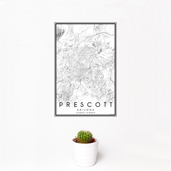 Prescott - Arizona Classic Map Print