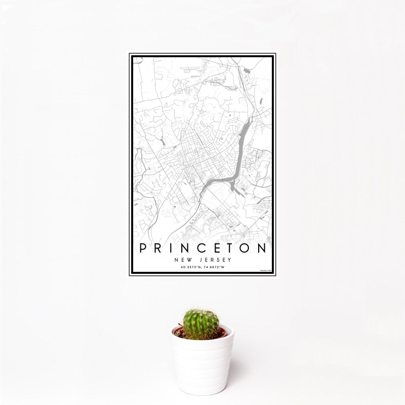 Princeton - New Jersey Classic Map Print
