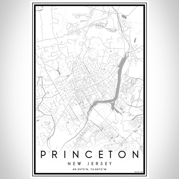 Princeton - New Jersey Classic Map Print