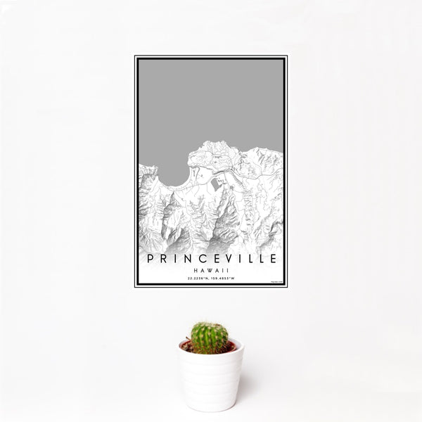 Princeville - Hawaii Classic Map Print