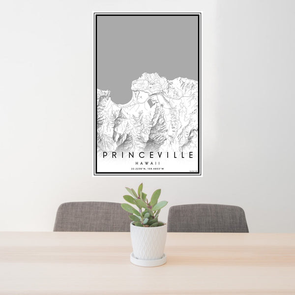 Princeville - Hawaii Classic Map Print