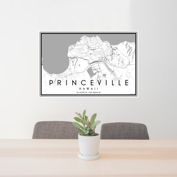 Princeville - Hawaii Classic Map Print
