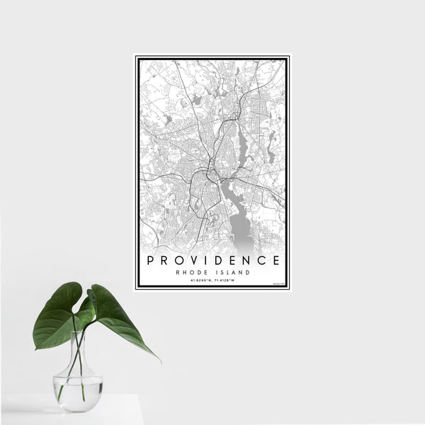 Providence - Rhode Island Classic Map Print