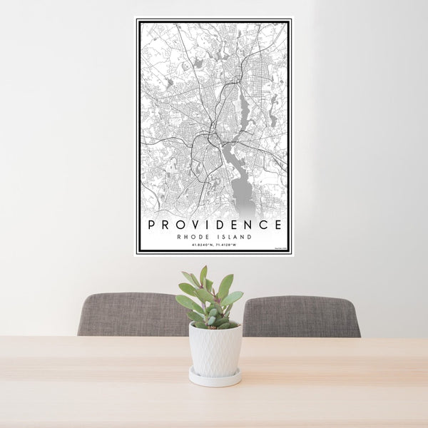 Providence - Rhode Island Classic Map Print