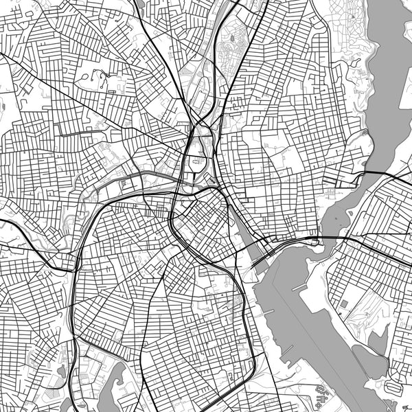 Providence - Rhode Island Classic Map Print