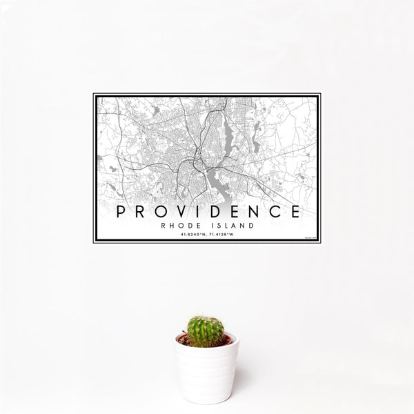 Providence - Rhode Island Classic Map Print