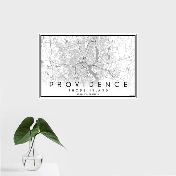 Providence - Rhode Island Classic Map Print