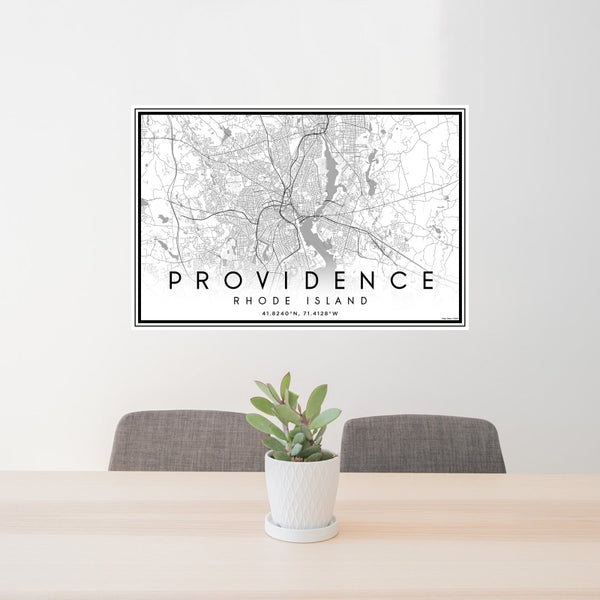 Providence - Rhode Island Classic Map Print