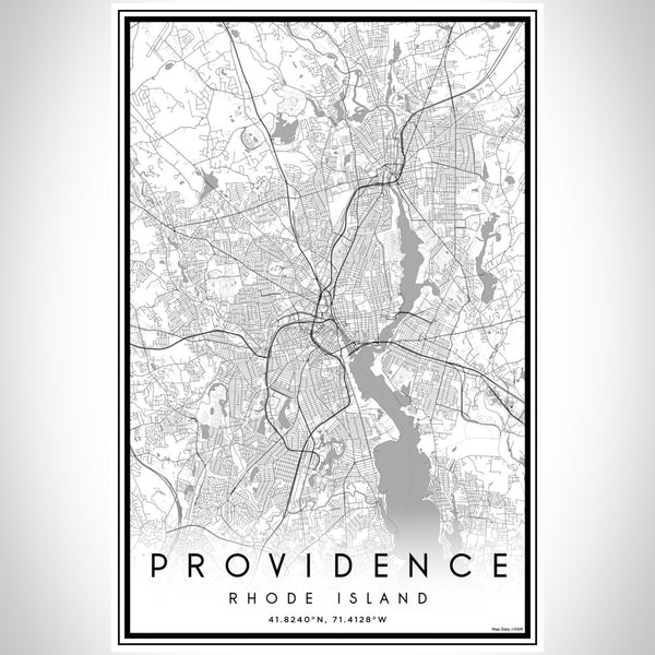 Providence - Rhode Island Classic Map Print