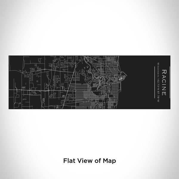 Racine - Wisconsin Map Insulated Cup in Matte Black