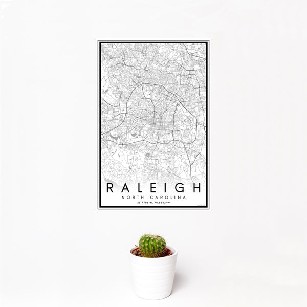Raleigh - North Carolina Classic Map Print