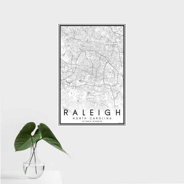 Raleigh - North Carolina Classic Map Print