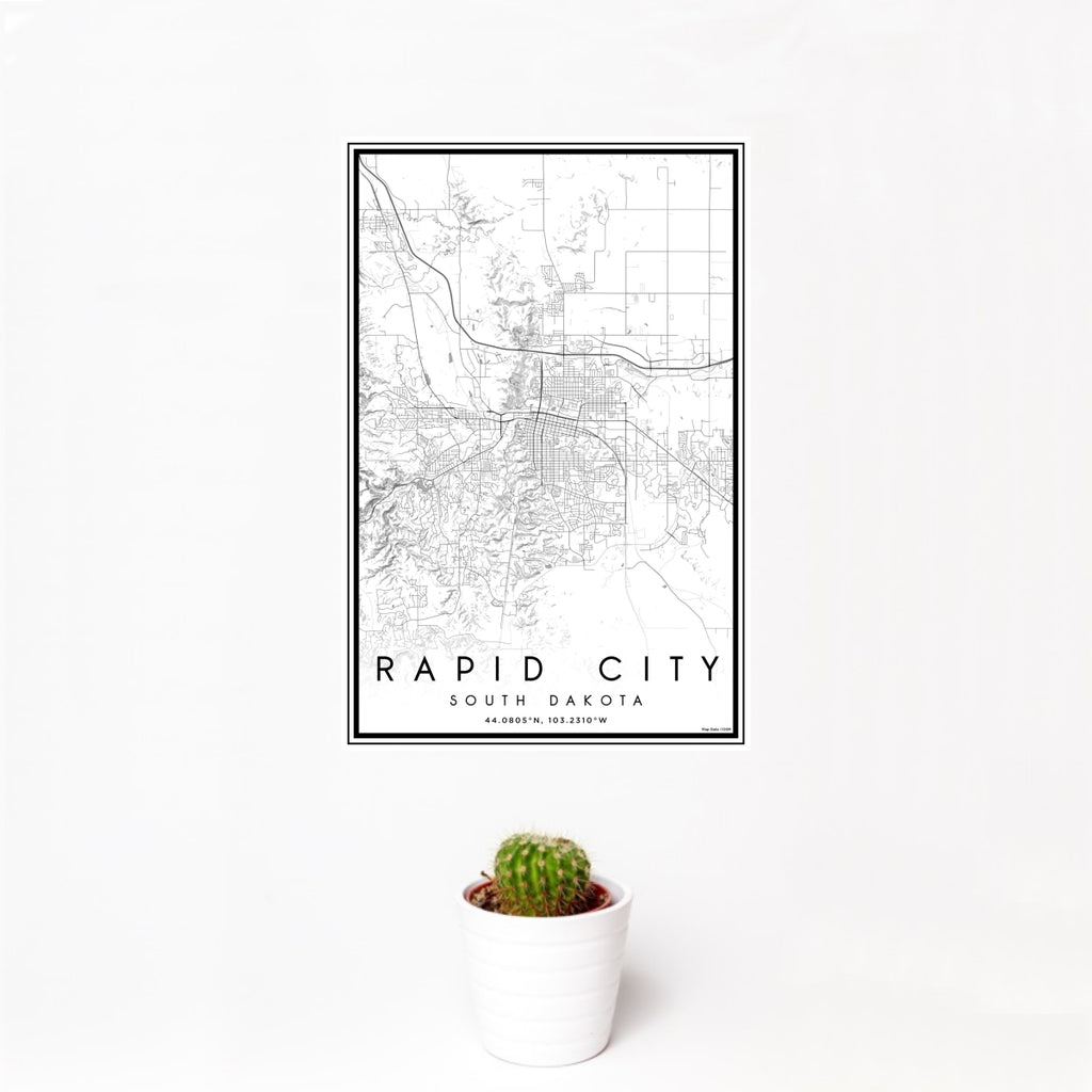 Rapid City - South Dakota Classic Map Print