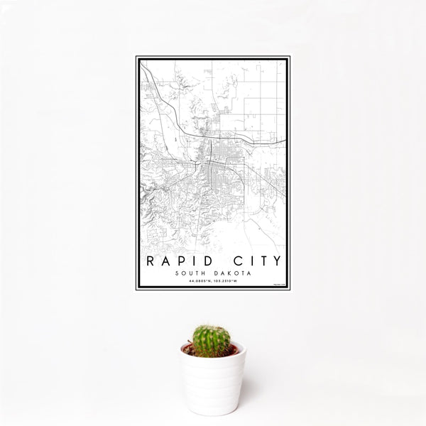 Rapid City - South Dakota Classic Map Print