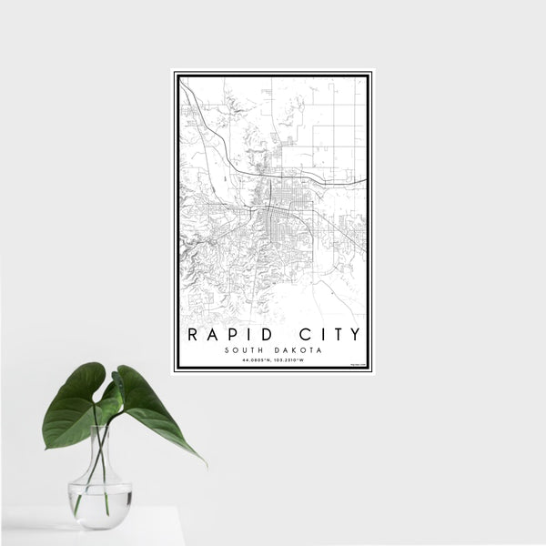 Rapid City - South Dakota Classic Map Print