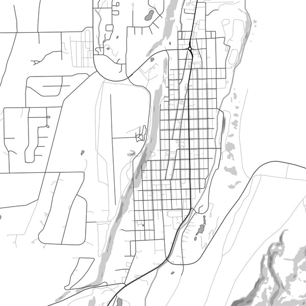 Red Lodge - Montana Classic Map Print