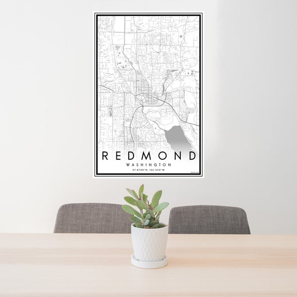 Redmond - Washington Classic Map Print