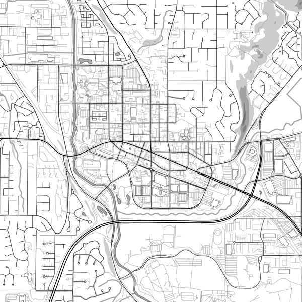 Redmond - Washington Classic Map Print