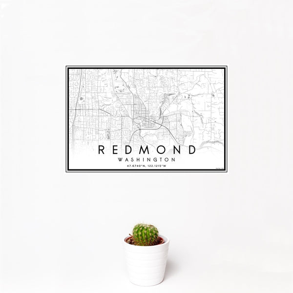 Redmond - Washington Classic Map Print