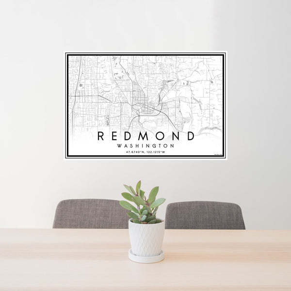 Redmond - Washington Classic Map Print