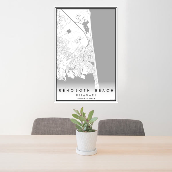 Rehoboth Beach - Delaware Classic Map Print
